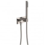 Isabella Hand Shower, Soft Square Plate, Brushed Nickel